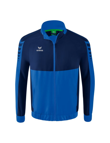 Erima Präsentationsjacke Six Wings (100% Polyester, Stehkragen, ohne Innenfutter) royalblau/navyblau Herren